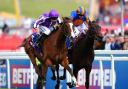 Minnie Hauk (left) beats stablemate Whirl in the Oaks at Epsom (David Davies/The Jockey Club)