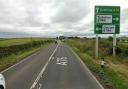 The issue is affecting traffic on a section of the A76.